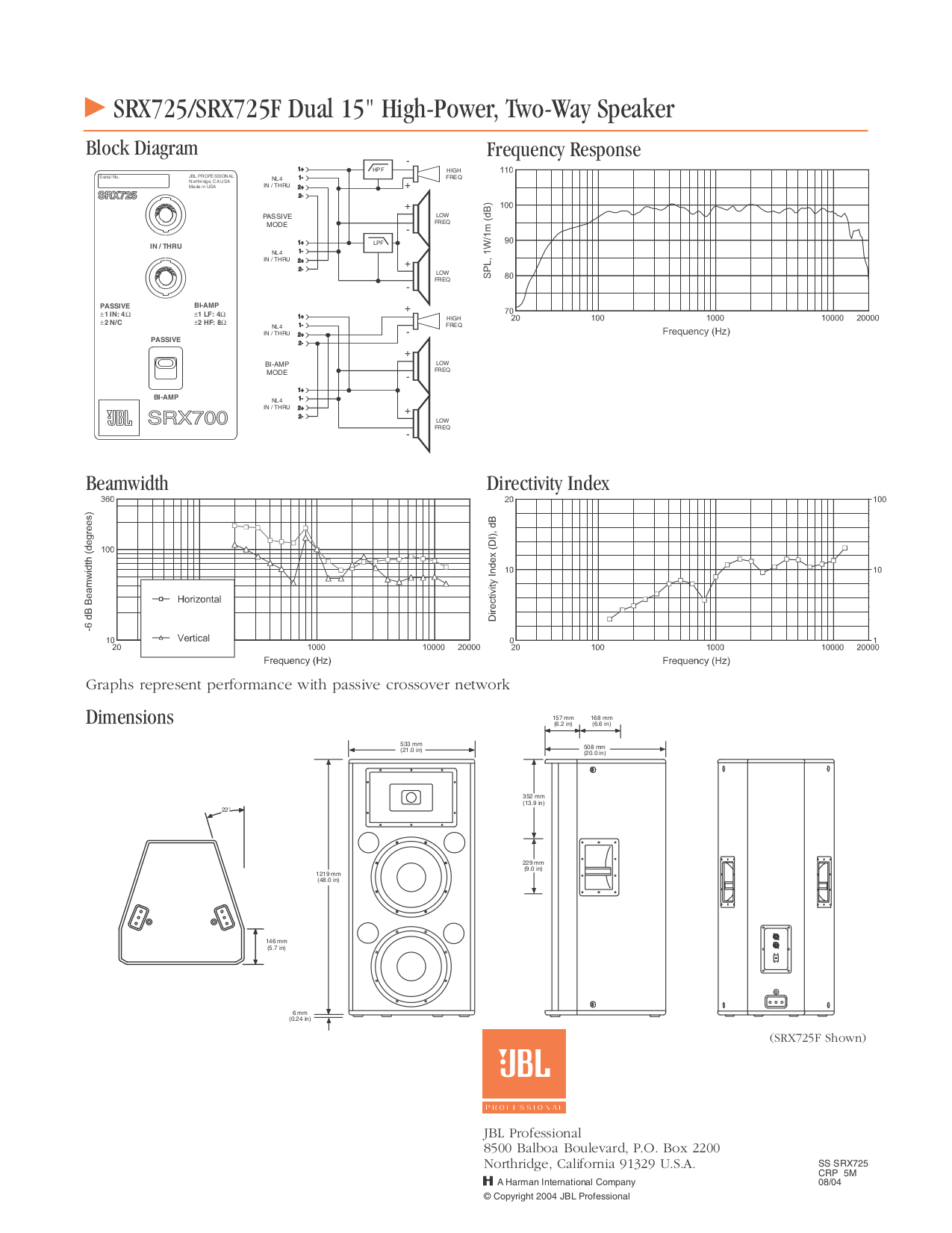 jbl srx 725 specs